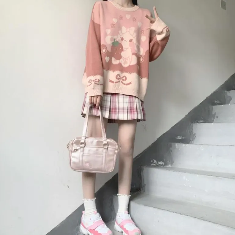 Strawbunny Knit Pullover