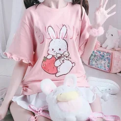 Strawbunny Oversized Tee