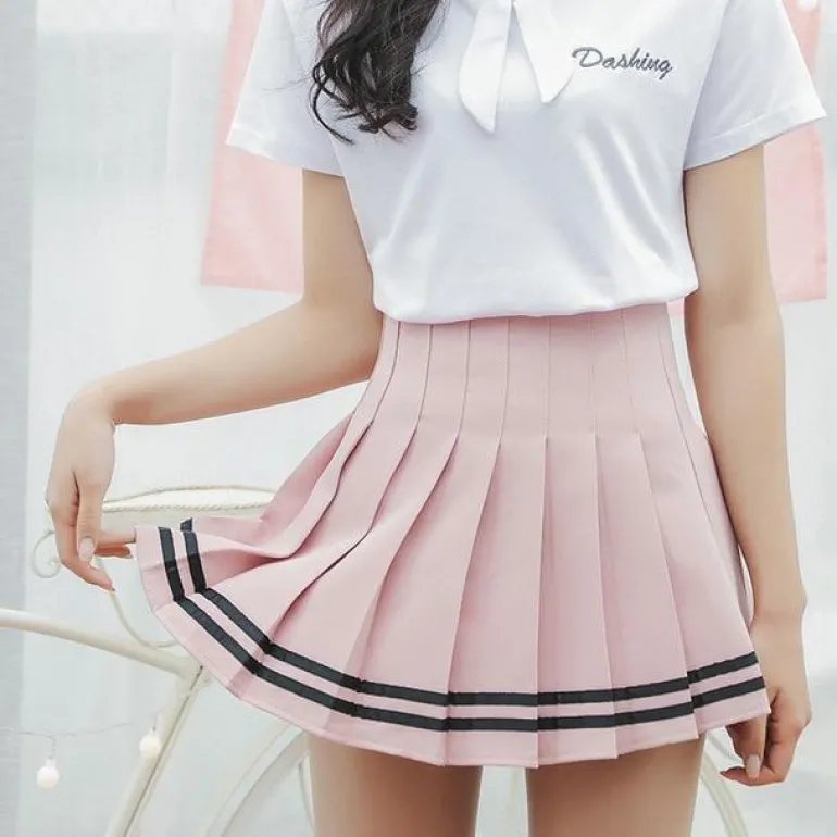 Striped Tennis Skirt