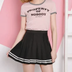 Striped Tennis Skirt
