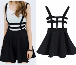 Suspender Cut-Out Dress