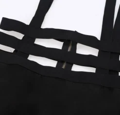 Suspender Cut-Out Dress