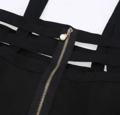 Suspender Cut-Out Dress
