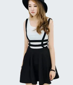 Suspender Cut-Out Dress