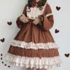 Sweet Brown Academia Dress
