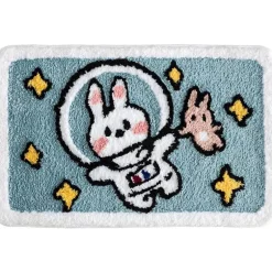 Sweet Bunny Friends Fluffy Floor Mat