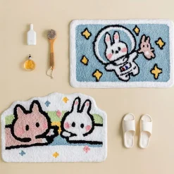 Sweet Bunny Friends Fluffy Floor Mat