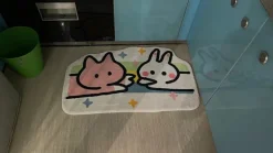 Sweet Bunny Friends Fluffy Floor Mat