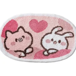 Sweet Bunny Friends Fluffy Floor Mat