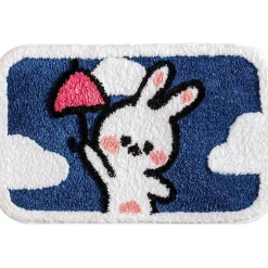 Sweet Bunny Friends Fluffy Floor Mat