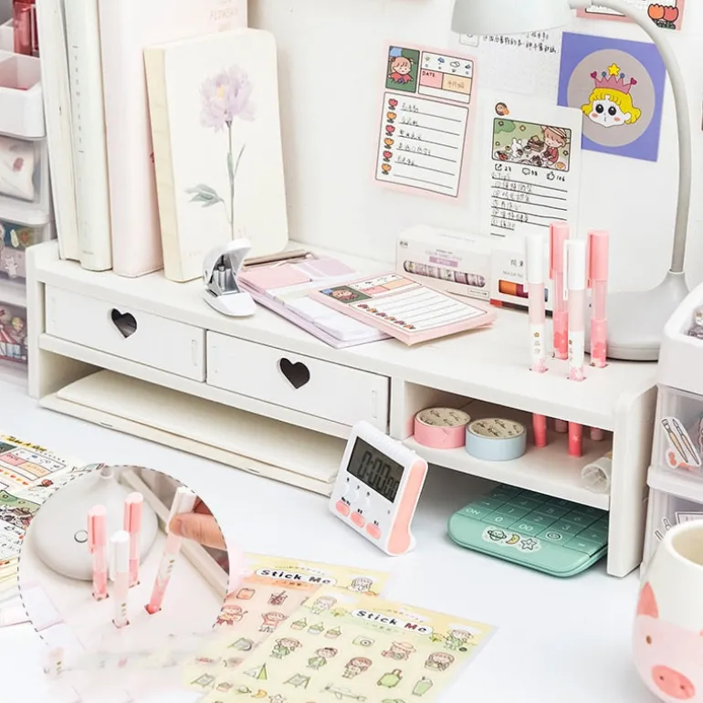 Sweet Heart Pink Storage Rack