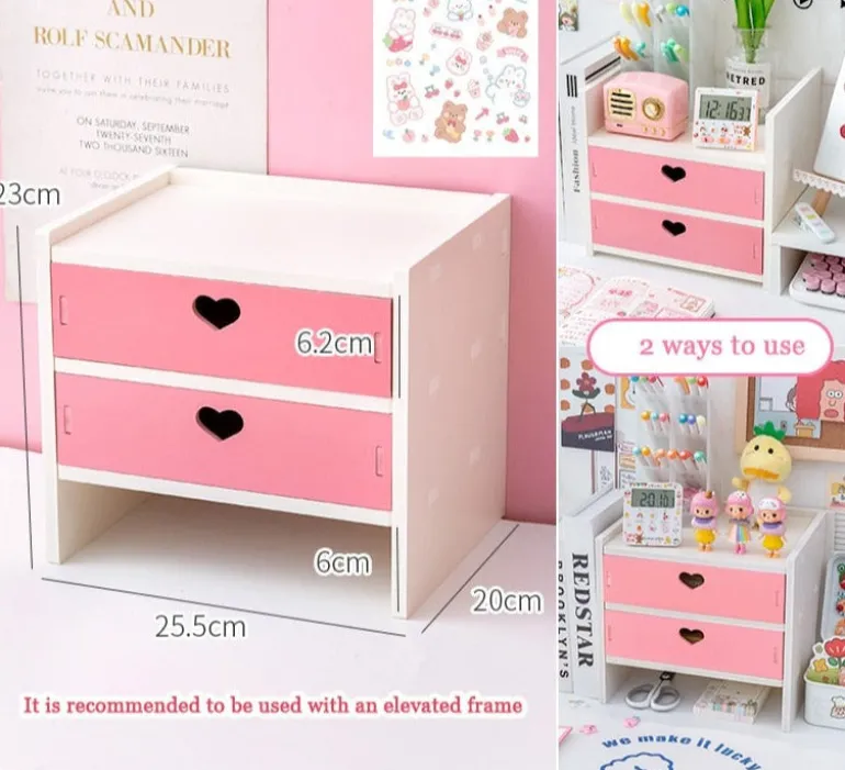 Sweet Heart Pink Storage Rack