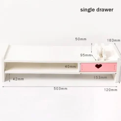 Sweet Heart Pink Storage Rack