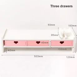 Sweet Heart Pink Storage Rack
