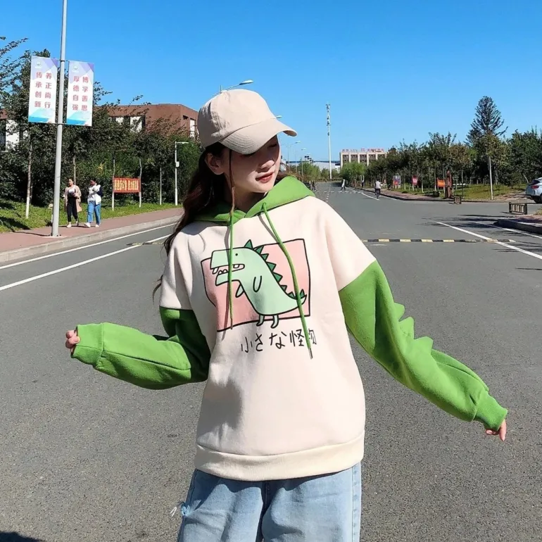 Sweet Japanese Dino Hoodie