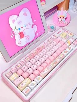 Sweet Kitten Keycaps Set