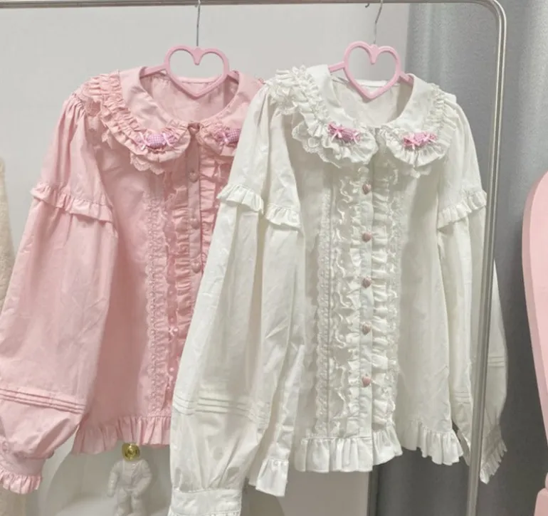 Sweet Ruffled Candy Blouse