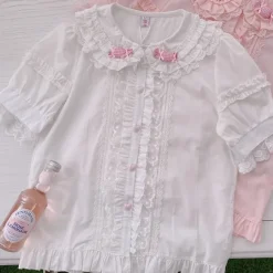 Sweet Ruffled Candy Blouse