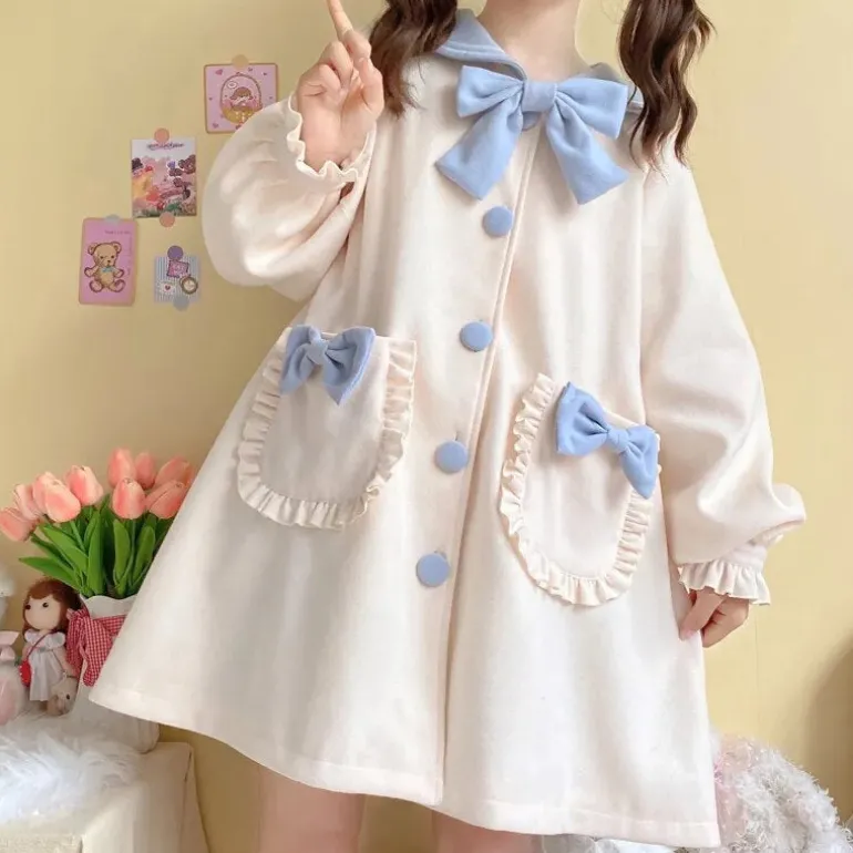 Sweet Sailor Long Trench Coat