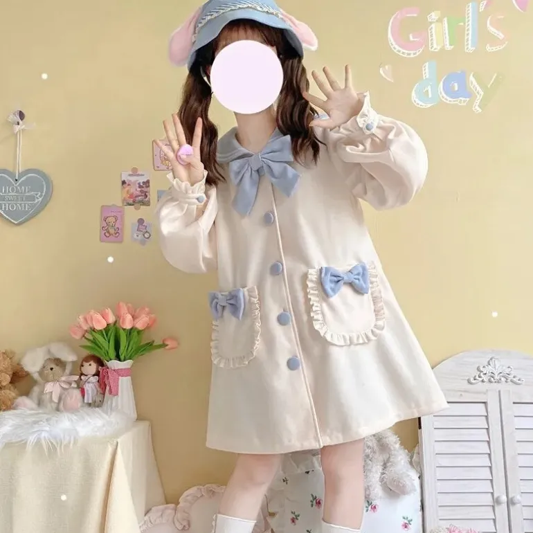Sweet Sailor Long Trench Coat