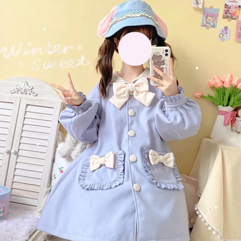 Sweet Sailor Long Trench Coat