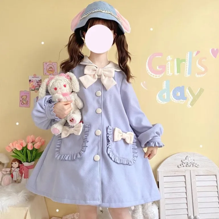 Sweet Sailor Long Trench Coat