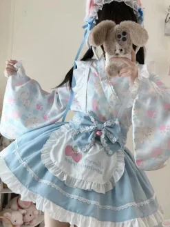 Sweet Strawberry Kimono