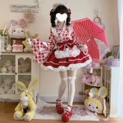 Sweet Strawberry Kimono