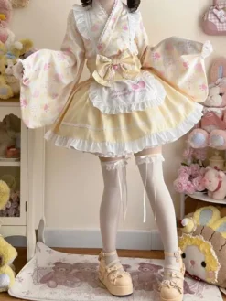 Sweet Strawberry Kimono
