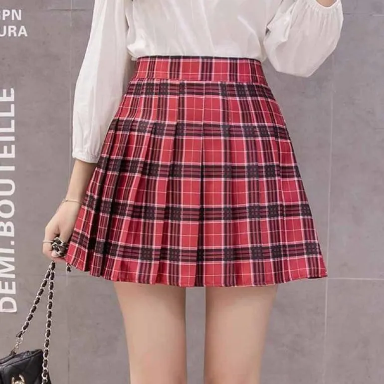 Tartan Plaid School Girl Skirt