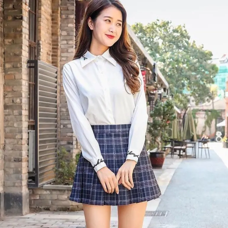 Tartan Plaid School Girl Skirt