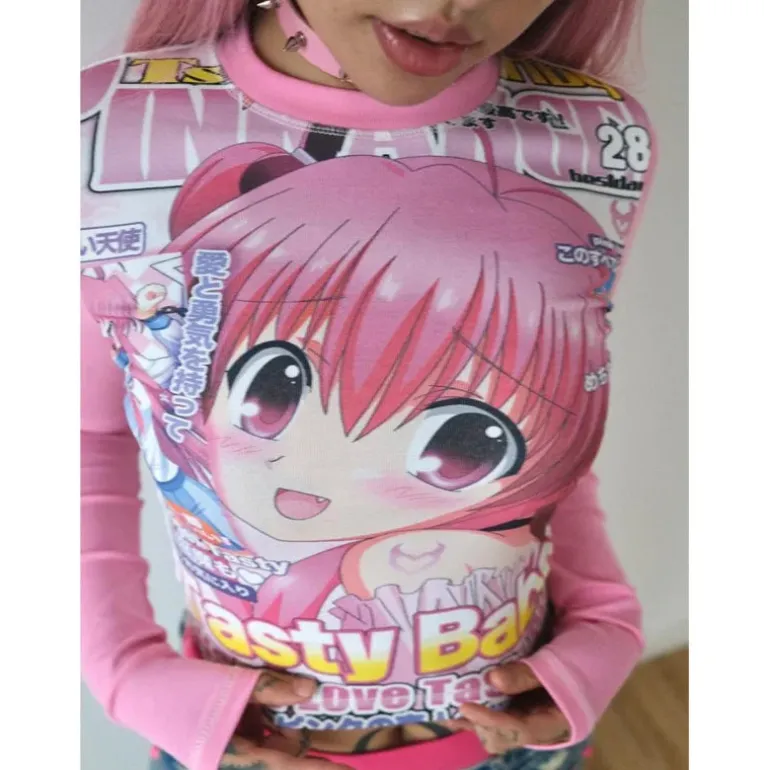Tasty Babe Manga Long Sleeve Tee