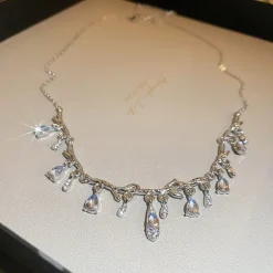 Teardrop Layered Pearl Choker