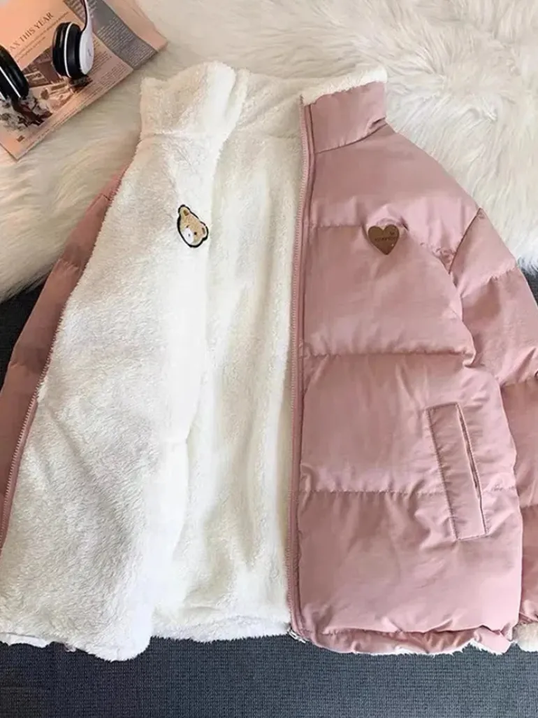Teddy Bear Love Double Sided Coat