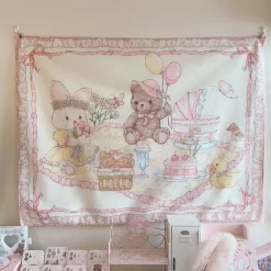 Teddy Bear Picnic Wall Tapestry