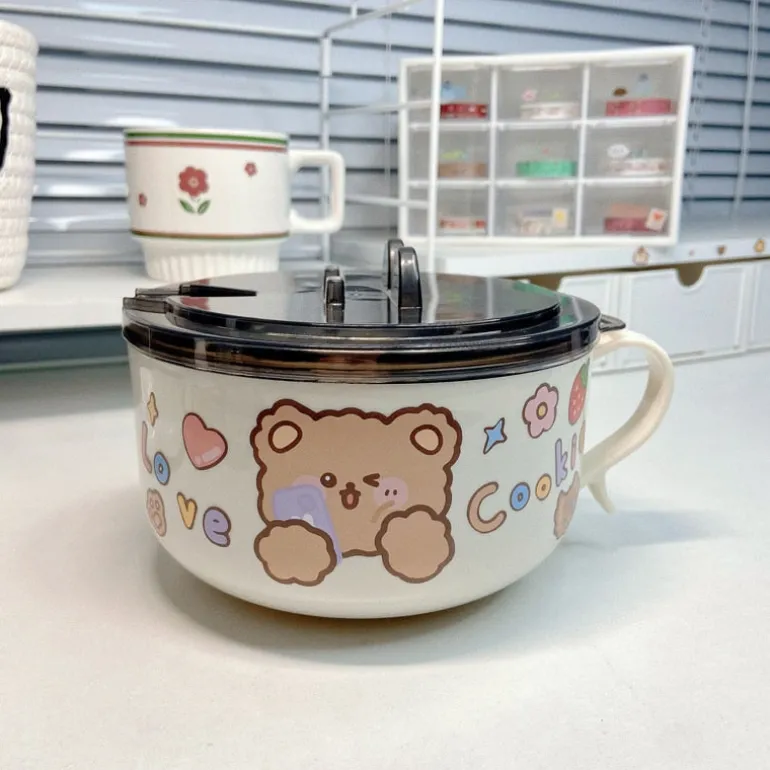 Teddy Bear Ramen Cookware Bowl