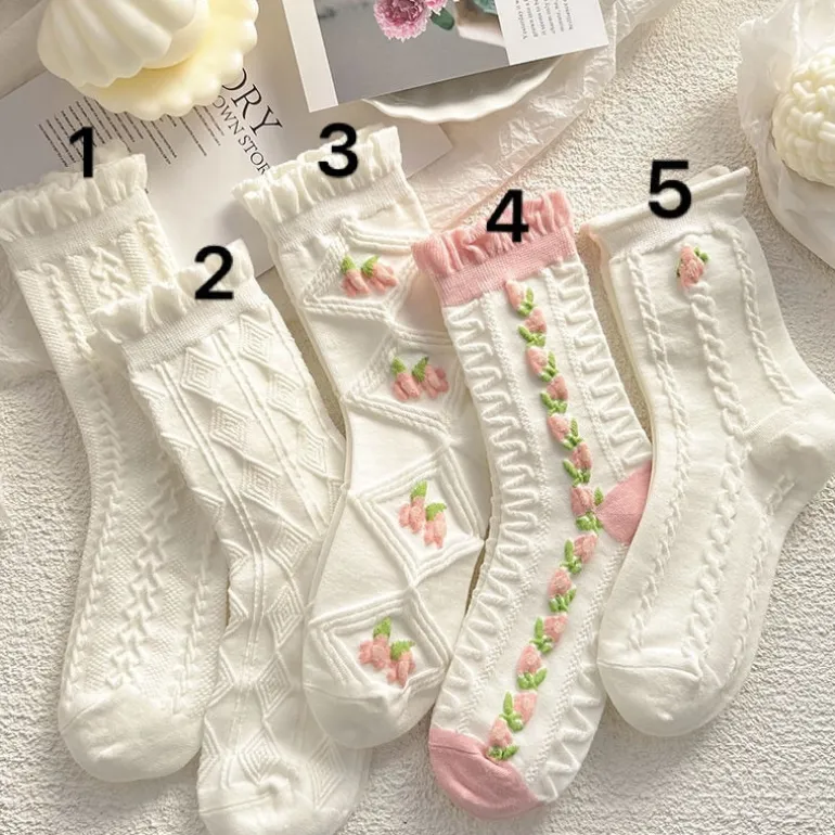 Textured Angelic Socks