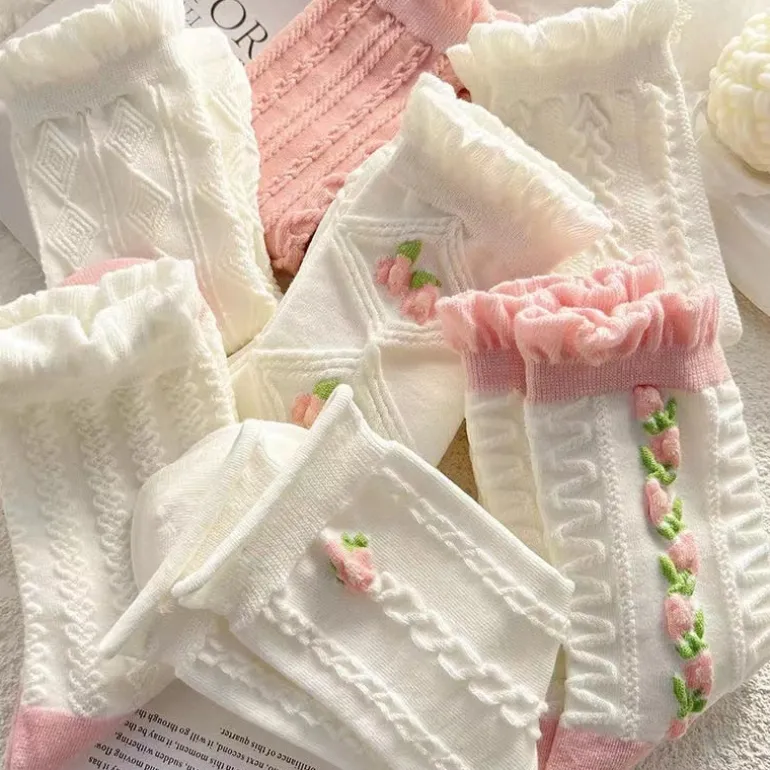 Textured Angelic Socks