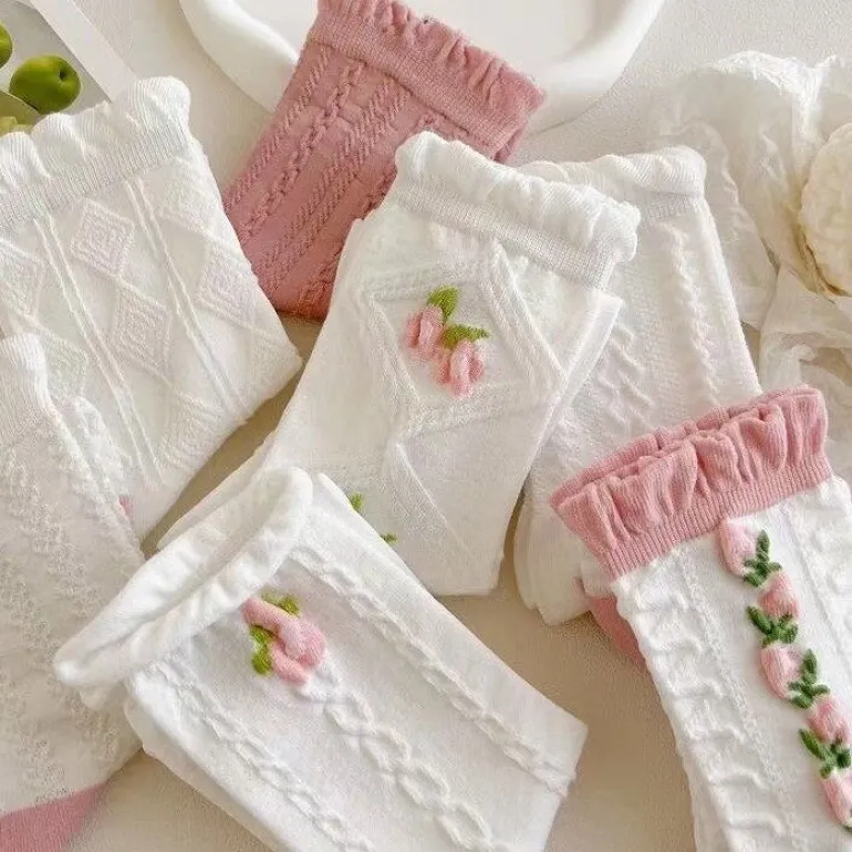 Textured Angelic Socks