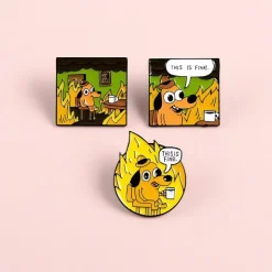 This Is Fine Enamel Pin