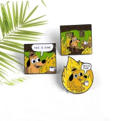 This Is Fine Enamel Pin
