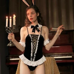 Tie Me Up Bunny Bodysuit Set