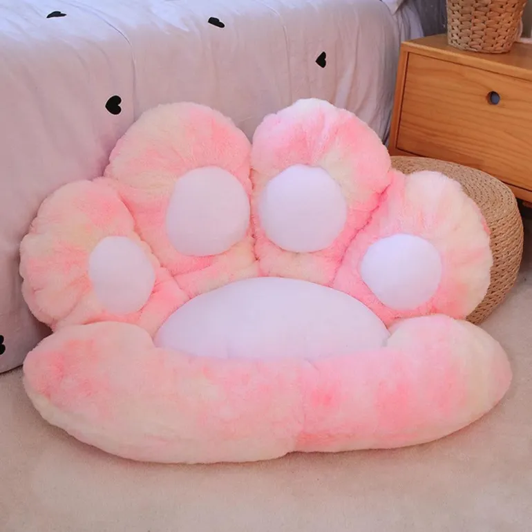 Tie-Dye Paw Gamer Chair Cushion