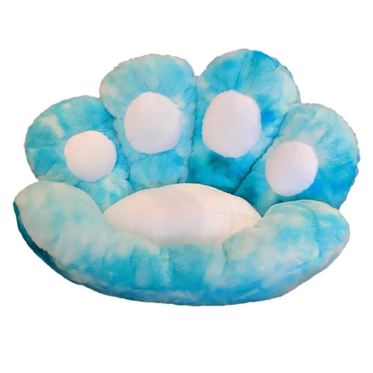 Tie-Dye Paw Gamer Chair Cushion