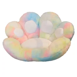 Tie-Dye Paw Gamer Chair Cushion