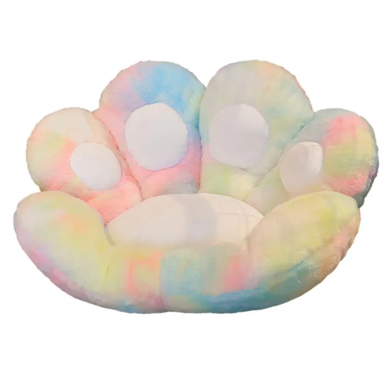 Tie-Dye Paw Gamer Chair Cushion