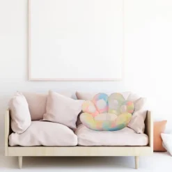 Tie-Dye Paw Gamer Chair Cushion