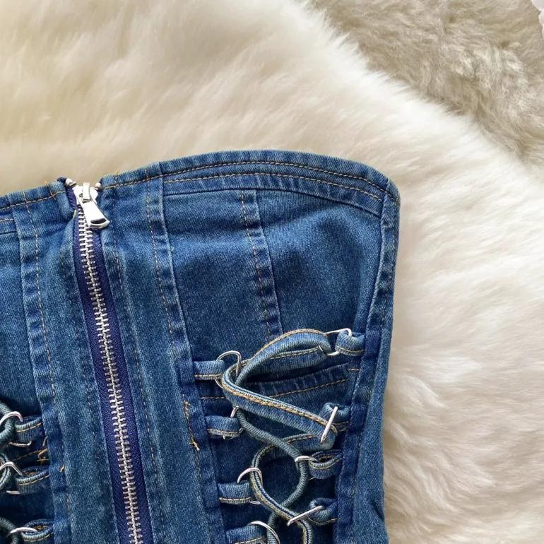 Tiny Denim Dancer Outfit Set