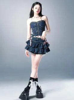 Tiny Denim Dancer Outfit Set