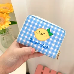 Tiny Plaid Animal Wallet